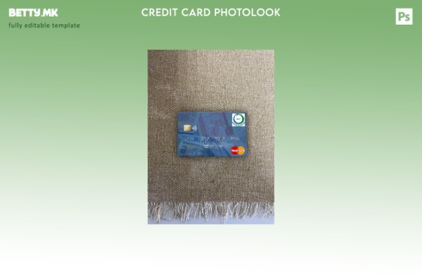 модерен стил Гвинеја Бисао Banco Da Uniao мастер карта photolook преден шаблон